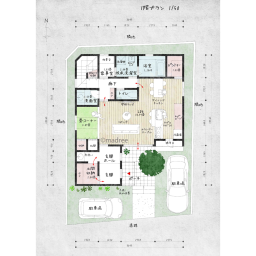 ぐるぐる家事動線の間取り一覧 理想の間取り図と出会う Madree マドリー