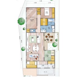 最安 ロールカーテンでキッチン隠すの間取り一覧｜理想の間取り図と ニット/セーター
