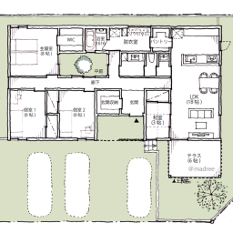 土地80坪の間取り一覧 理想の間取り図と出会う Madree マドリー