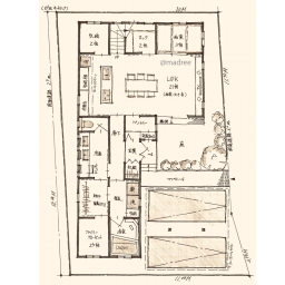 土地48坪の間取り一覧 理想の間取り図と出会う Madree マドリー
