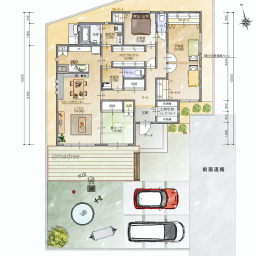 土地80坪の間取り一覧 理想の間取り図と出会う Madree マドリー