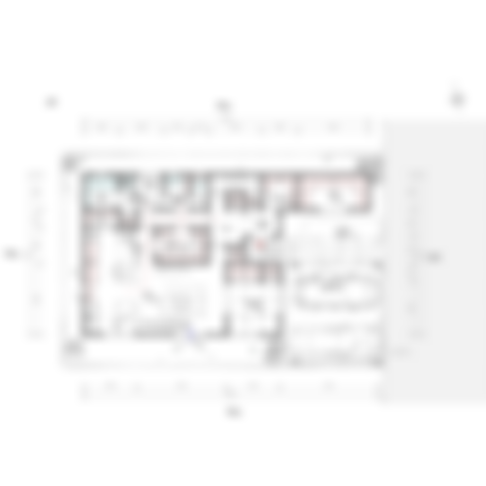 [44坪 4LDK] ファミクロ中心で家事も身支度もスムーズに、自立心を育む快適動線の家の間取り図　配置図の画像