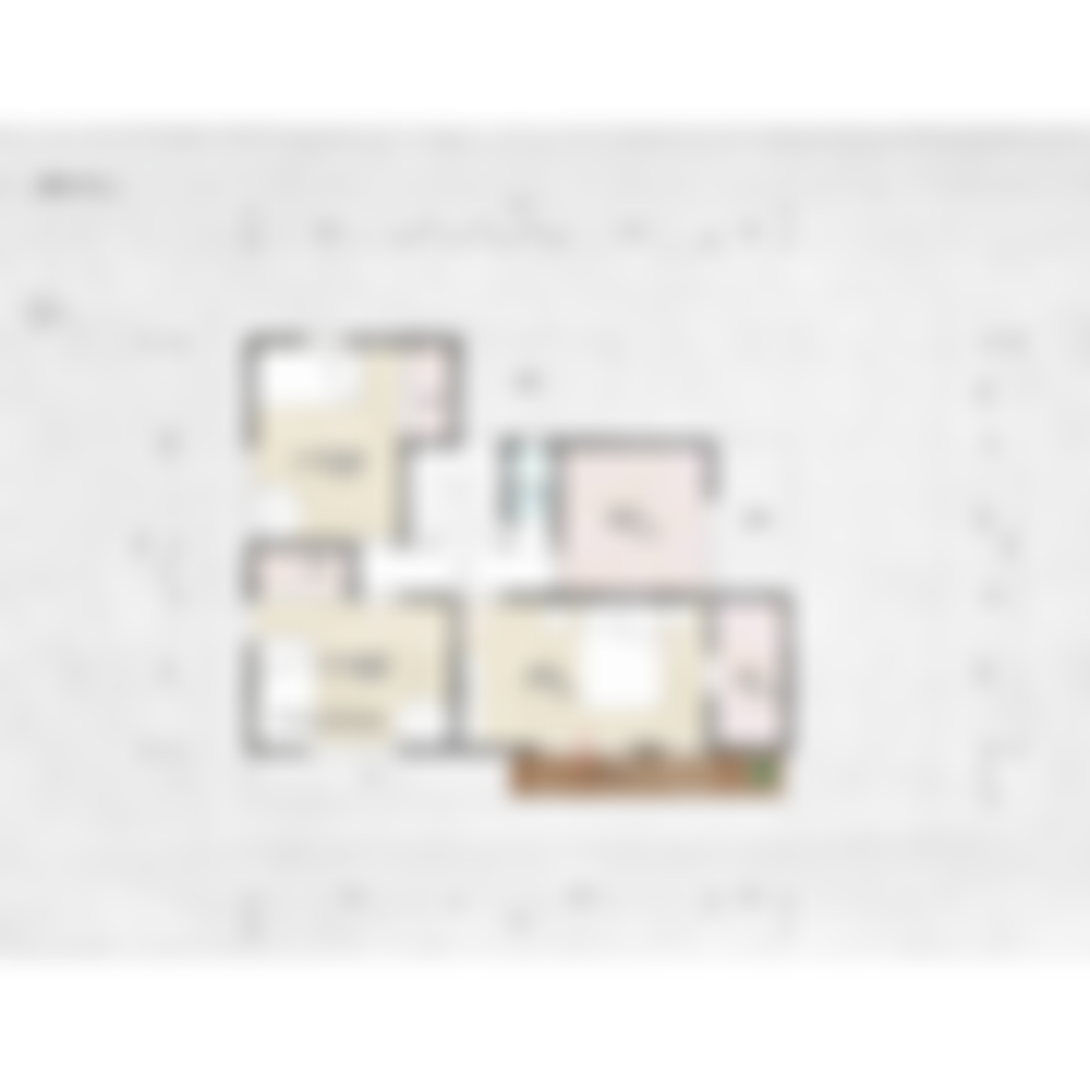 [36坪 3LDK] デッドスペースは最大限収納に活用、リビング中心に回遊動線で家事の繋がる家の間取り図　2階の画像