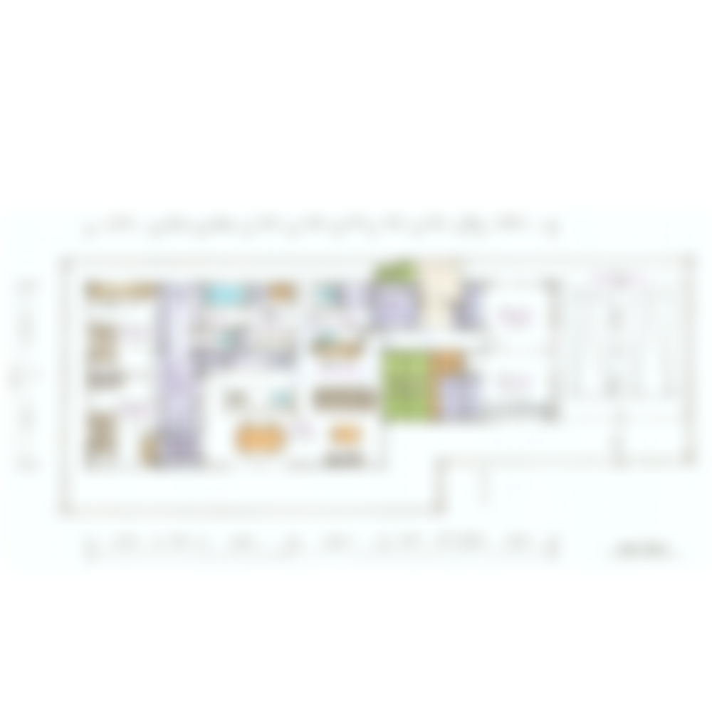 [37坪 3LDK] ウォークスルー収納が居住空間を繋ぐ、家族それぞれにパーソナルスペースのある平屋の間取り図　配置図の画像
