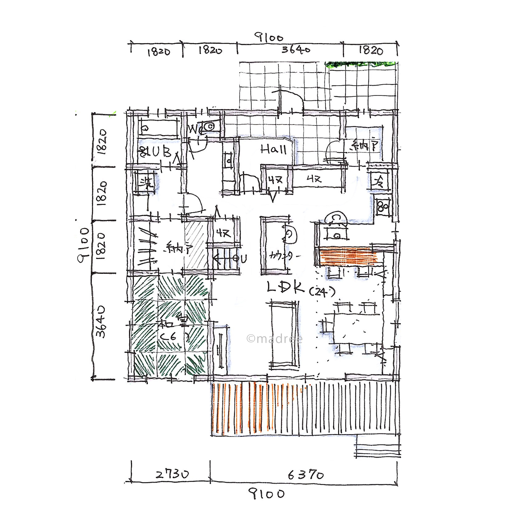 家族もゲストもリラックスできる、開放感抜群の心地良いゾーニングの家